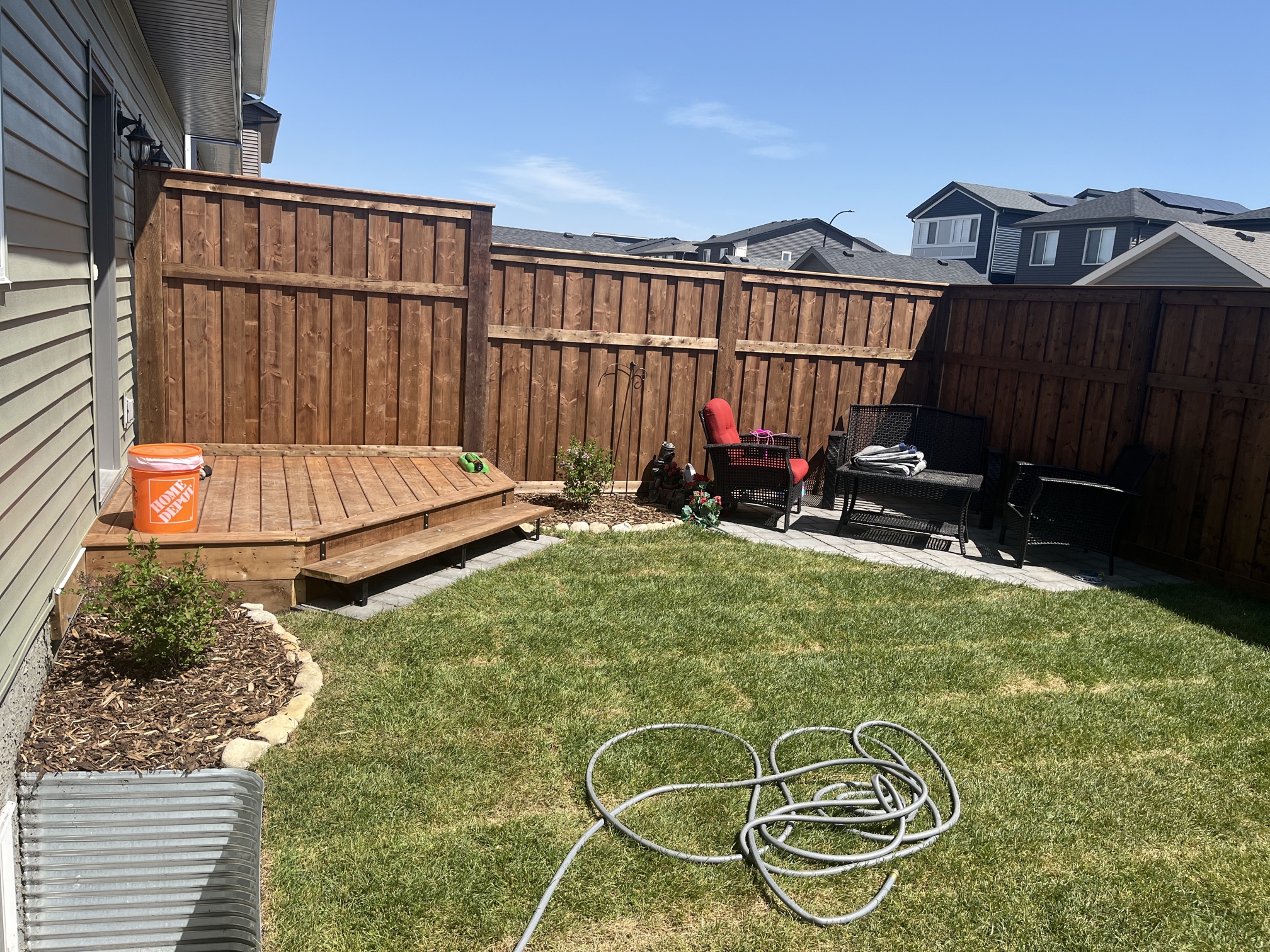 Beautiful custom residential fence